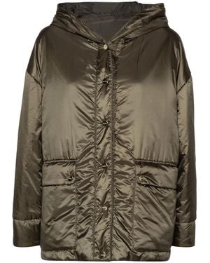 Max Mara Greenmo フーデッド パデッドコート - グリーン