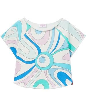 Emilio Pucci Marmo Tシャツ - ブルー