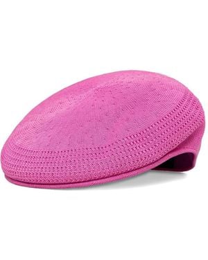 Kangol Tropic 504 Logo-Embroidered Mesh Flat Cap - Pink
