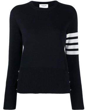 Thom Browne Woman Blue Sweater FKA239 A - Negro