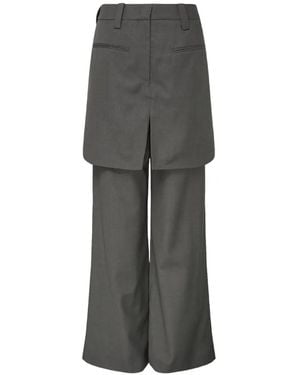 Club21 Collection Lila Layered Trousers - Grey