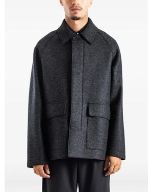 Harris Wharf London Pressed-Wool Country Jacket - Grey