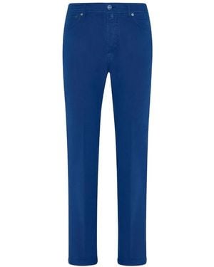 Kiton Slim-Fit Five-Pocket Jeans - Blue