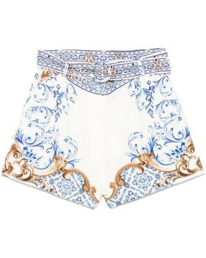 CAMILLA Printed Shorts - Blue