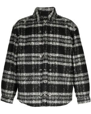 Y. Project Sobrecamisa texturizada a rayas - Negro