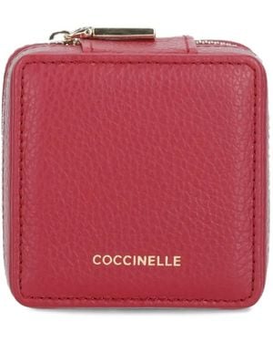 Coccinelle Pebbled Leather Jewellery Box - Red