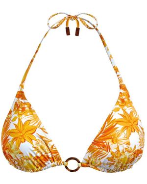 Vilebrequin Tahiti Flowers Bikini Top - Orange