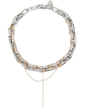 Bimba Y Lola Collana Con Catena Annodata - Metallizzato