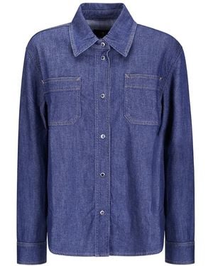 7 For All Mankind Halona Classic Denim Shirt - Blue