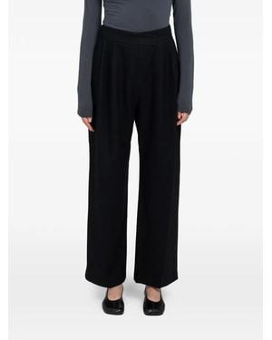 Amomento Wool Wrap Trousers - Black