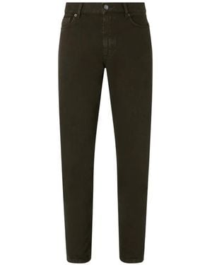 ZEGNA Dark Cotton Roccia Pants - Black