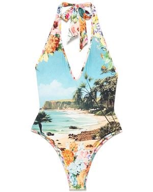 CAMILLA Bathing Bombshell Swimsuit - Blue