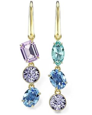 Swarovski Crystal-Embellished Drop Earrings - Blue