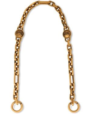 Etro Pegaso Coins Chain Bag Handle - White