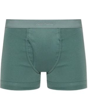 Tom Ford Logo-Waistband Boxers - Green