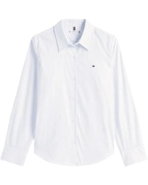 Tommy Hilfiger Striped long-sleeve shirt - Weiß