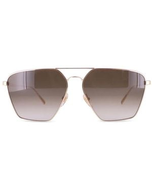 MCM Double-Bridge Pilot-Frame Sunglasses - Grey