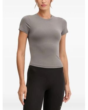 Casall Logo-Print Short-Sleeve T-Shirt - Gray