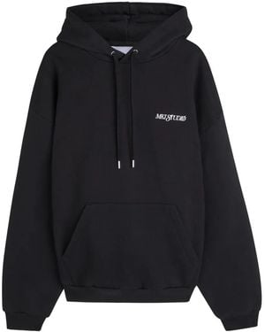 MKI Miyuki-Zoku Script-Embroidered Hoodie - Black