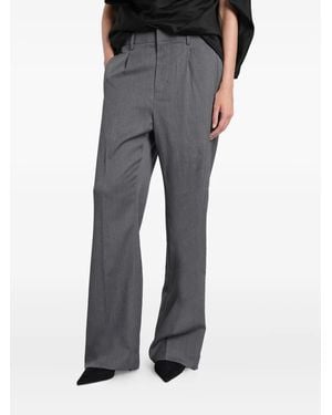 Entire studios Pleated Wide-Leg Pants - Gray