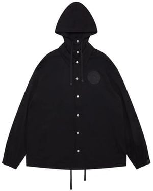 Noir Kei Ninomiya Hooded Jersey Jacket - Black