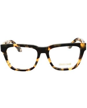 Roberto Cavalli Vrc026M Rectangle-Frame Glasses - Black
