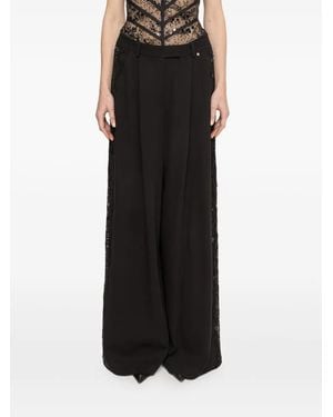Nissa Lace Insert Pants - Black