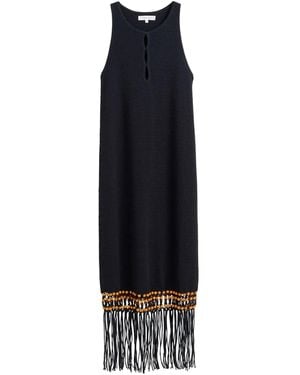 Chinti & Parker X Laura Whitmore Beaded Dress - Blue