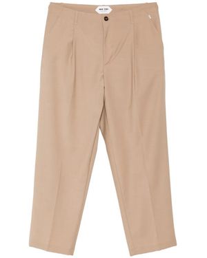 NEW YORK RESIDENT Andrew Pleated Trousers - Natural