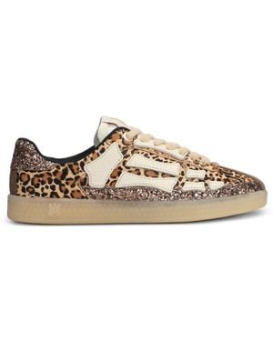 Amiri 'Leopard Pacific Bones' Sports Shoes - Brown