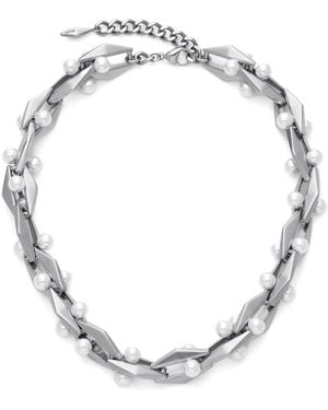 Jimmy Choo Collana Con Diamanti - Metallizzato