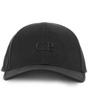 C.P. Company Gabardine Contrast Cap - Black