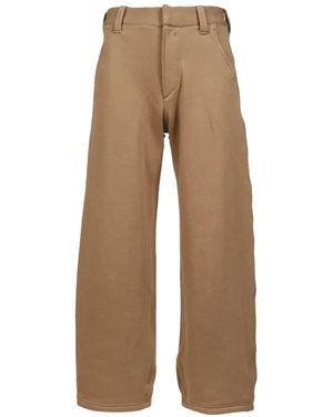 John Doe Straight-Leg Cotton Trousers - Natural