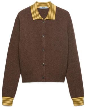 Prada Cashmere Cardigan - Brown