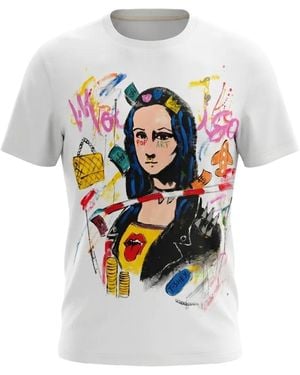 NOT PRINTED Mona Lisa Graphic-Print T-Shirt - White