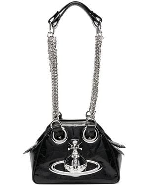 Vivienne Westwood Archive Orb Chain Handbag - Black