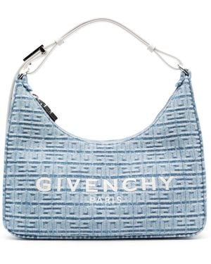 Givenchy モノグラムジャカード デニムショルダーバッグ - ブルー