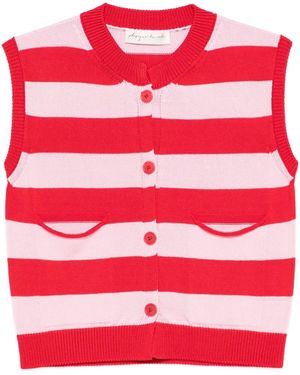 Phisique Du Role Striped Vest - Red
