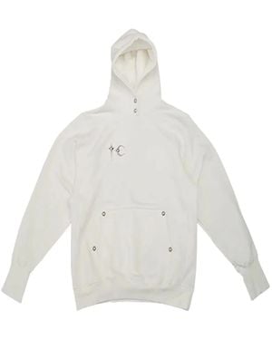 THUG CLUB Armour Graphic-Details Hoodie - White