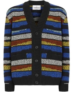 Missoni Striped Pocket Cardigan - Blue