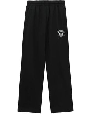 we11done Trainingsbroek Met Logo - Zwart