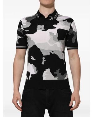 Dolce & Gabbana Camouflage-Print T-Shirt - Black