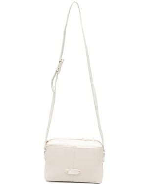 CafeNoir Logo-Patch Shoulder Bag - White