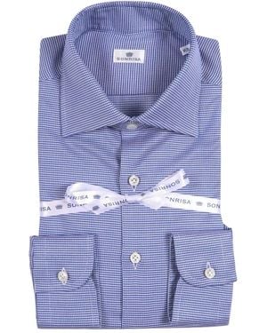 Sonrisa Pocket Cotton Shirt - Blue