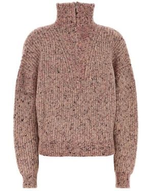 Isabel Marant Anita Zip-Neck Sweater - Brown