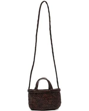 Manebí Micro Sunset Braided-Strap Tote Bag - Brown