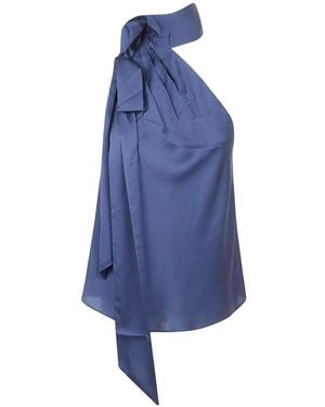 Ralph Lauren Blouse Charmeuse - Blue