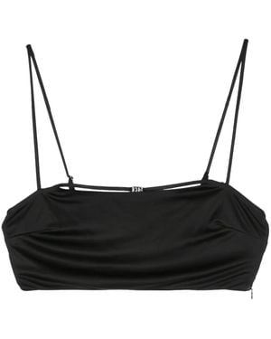 DSquared² Icon-Motif Cropped Top - Black