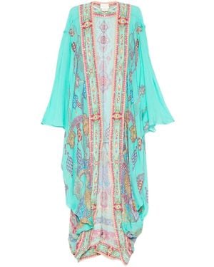CAMILLA Bell-sleeve Coat - ブルー