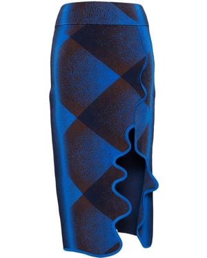 Ph5 Argyle Skirt - Blue